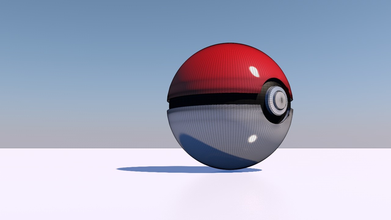 Pokeball, 3D CAD Model Library