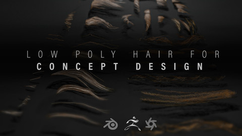 Low Poly Hair for Concept Design