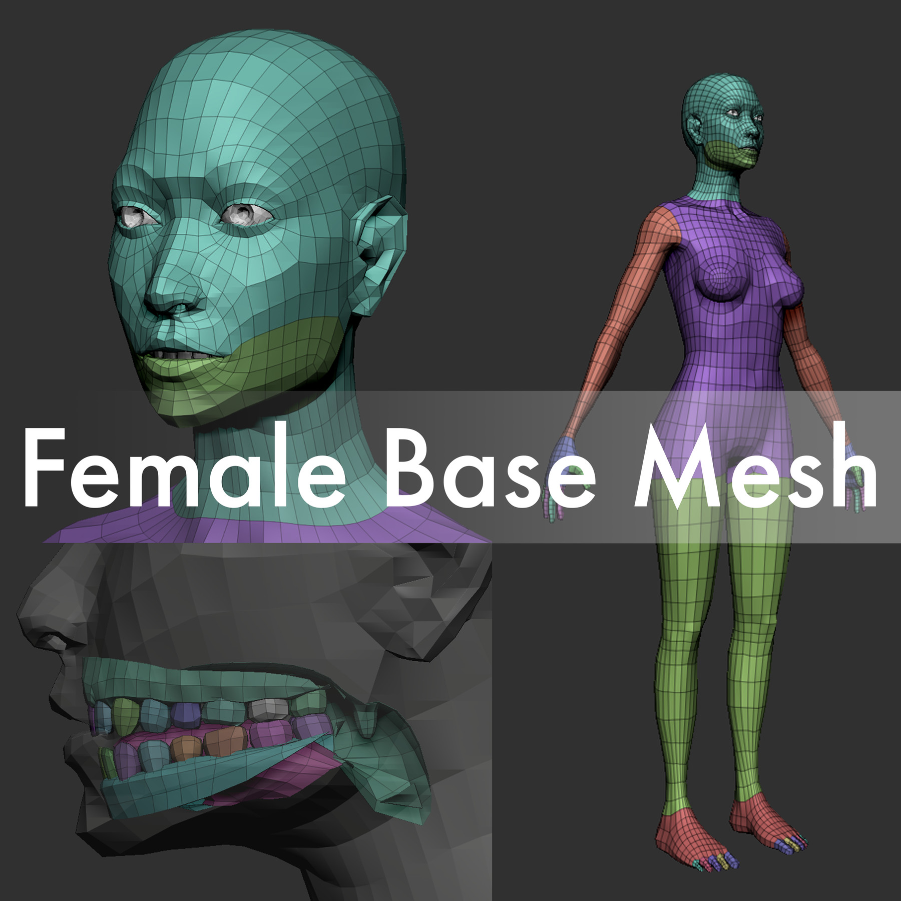 Female base mesh in Characters - UE Marketplace