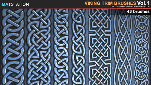 Viking Trim brushes/alphas. VOL1