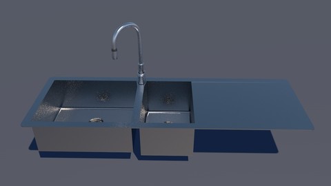 Kitchen Sink with Faucet