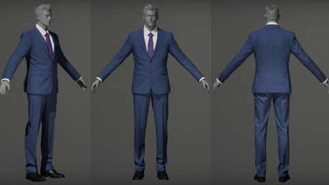 Male_S_Suit_Game_Assests_Bussiness_Suit_Working_Suit