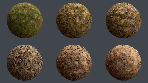 Forest Ground Materials Set Generator - Substance Designer