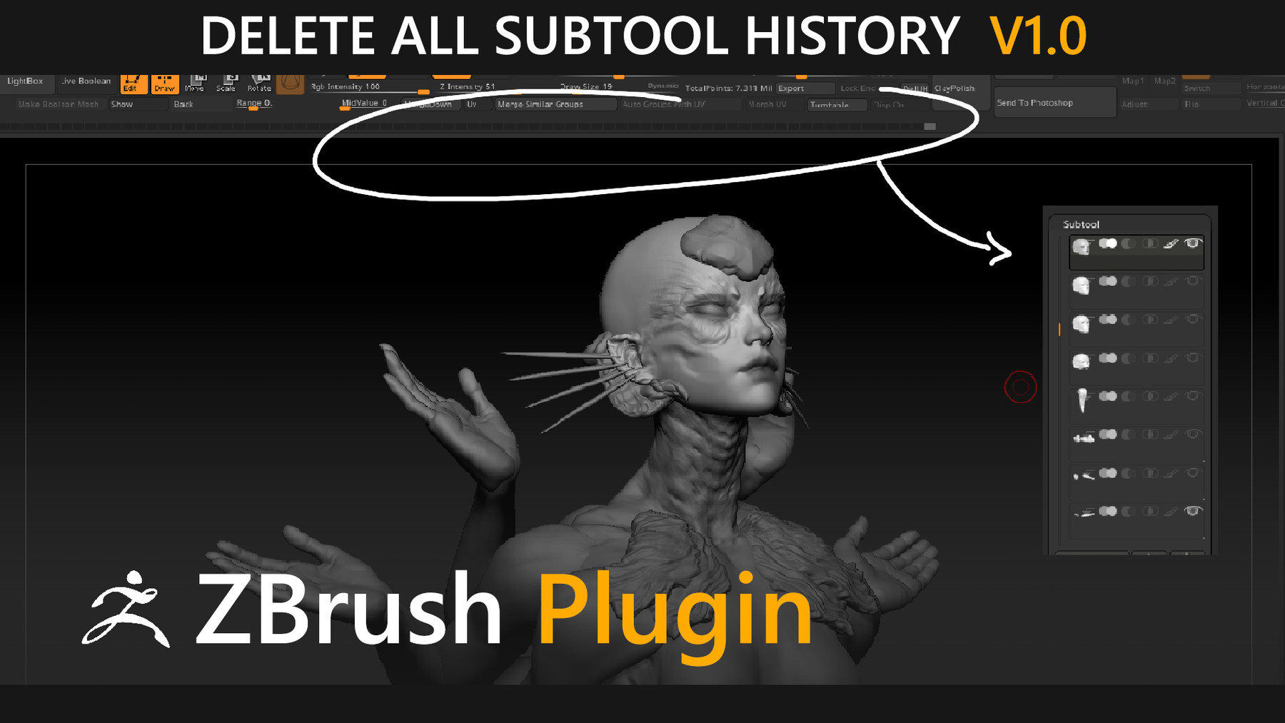 zbrush clear history