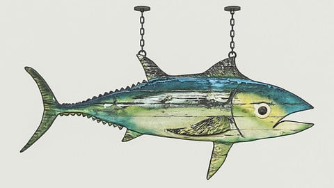 Fish Restaurant Sign 02