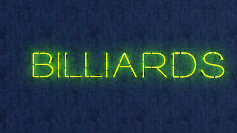 Bllards Neon Sign