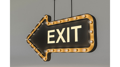 Light Bulb Loft Exit Signage