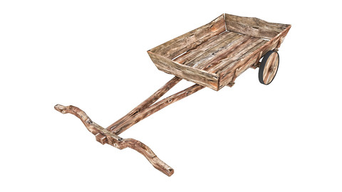 Wooden Old Horse Carriage