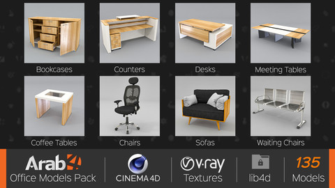 Arab4D Office Models Pack