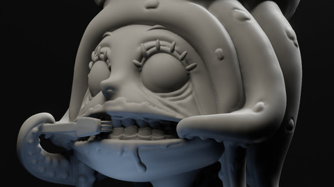 Octo Girl 3d print file