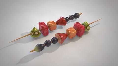 Fruit skewer  3D Model