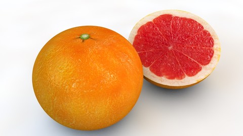 Grapefruit 3D Model