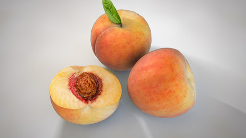 Peach 3D Model