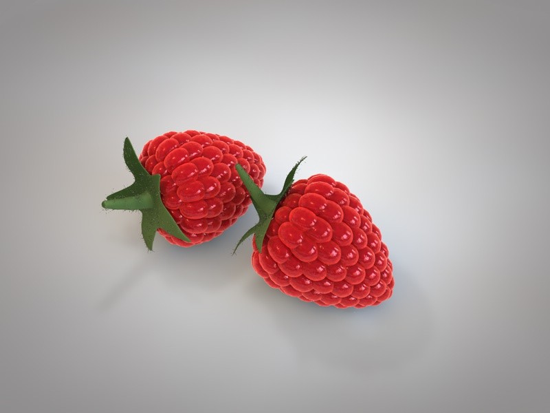 Raspberry 3d model