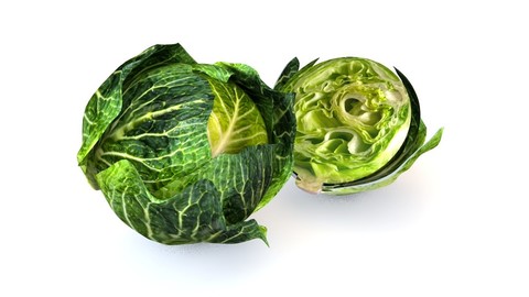Cabbage (Green) V2 3D Model