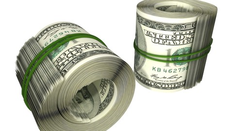 100 Dollars role 3D Model