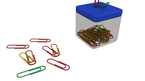 Paper clip box 3D Model