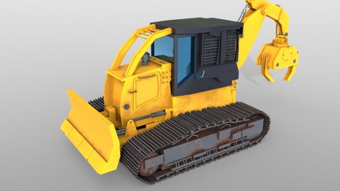 Track skidder 3D Model