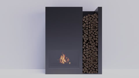 Fireplace 3D-Model