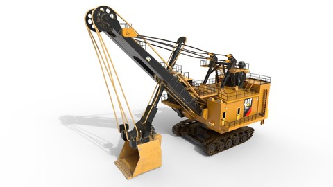 Electric Rope Shovels 7495 HD 3D Model