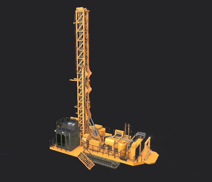 Rotary Blast hole Drill MD6310 3D model