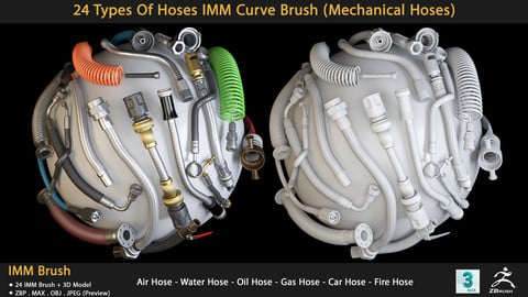 24 Types Of Hoses IMM Curve Brush (Mechanical Hoses)