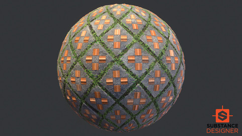 Substance Designer Street Tile Texture