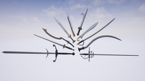 [UE4/UE5] Weapons Series - Swords 2 - Mini Pack