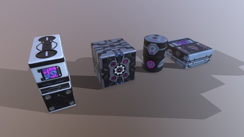 Sci-fi pack Low-poly