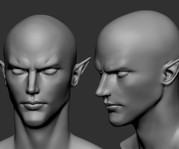 ArtStation - elf male head1 | Resources