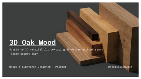 3D Volumetric Oak Wood