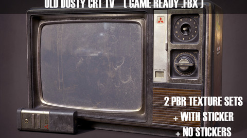 Old Dusty CRT TV