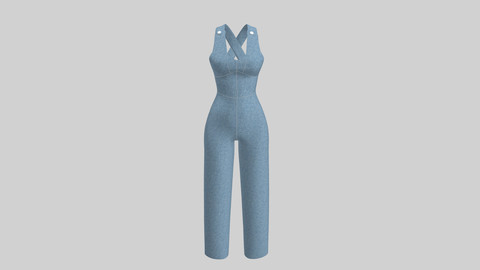 overall - Top- Marvelous designer- CLO3d Project file