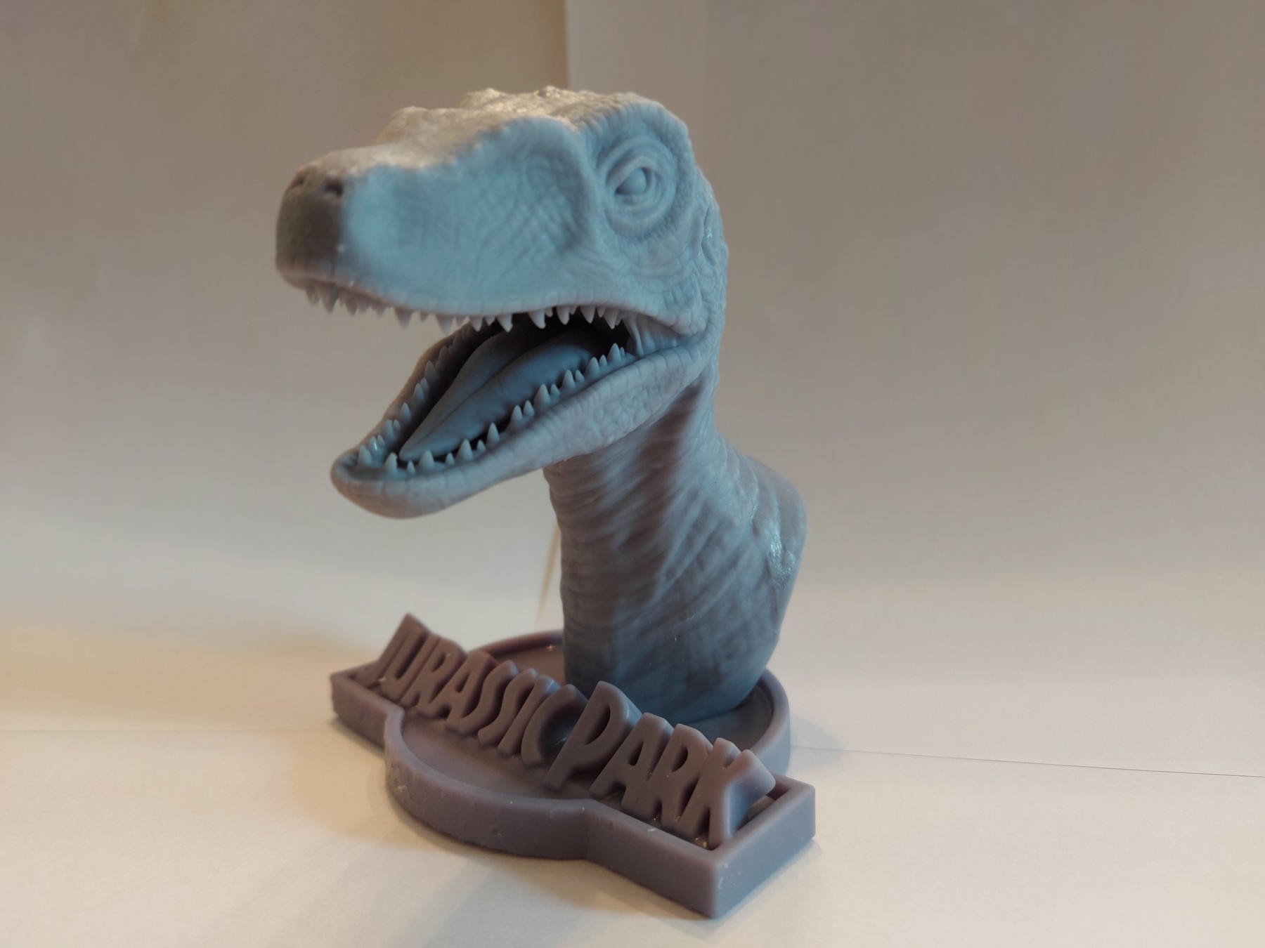 jurassic park raptor bust