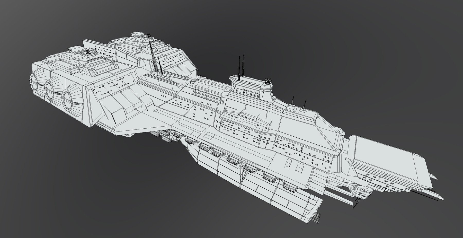 ArtStation - Space Force 1 - Carrier (Starfall) | Game Assets