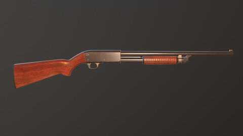 Ithaca 37 Pump-Action Shotgun: Game Ready Prop