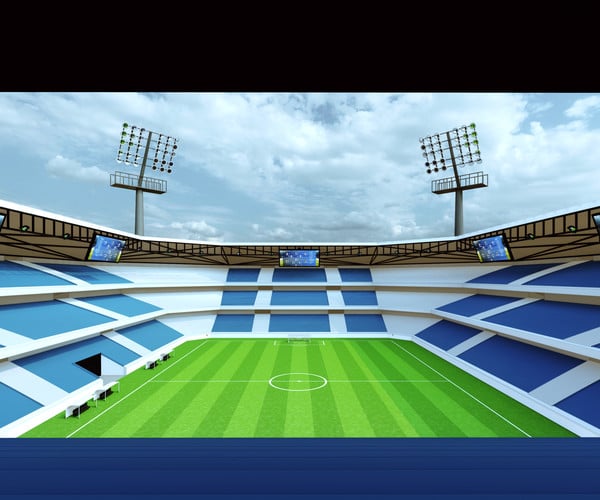 ArtStation - Football Soccer Stadium - PBR Low-poly | Game Assets