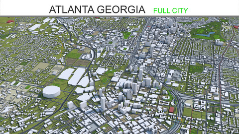 Atlanta Georgia City 3D Model