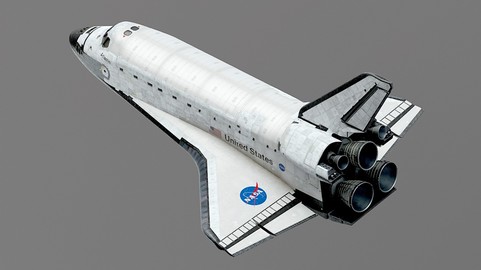 SPACE SHUTTLE Atlantis Exterior Only 3D model