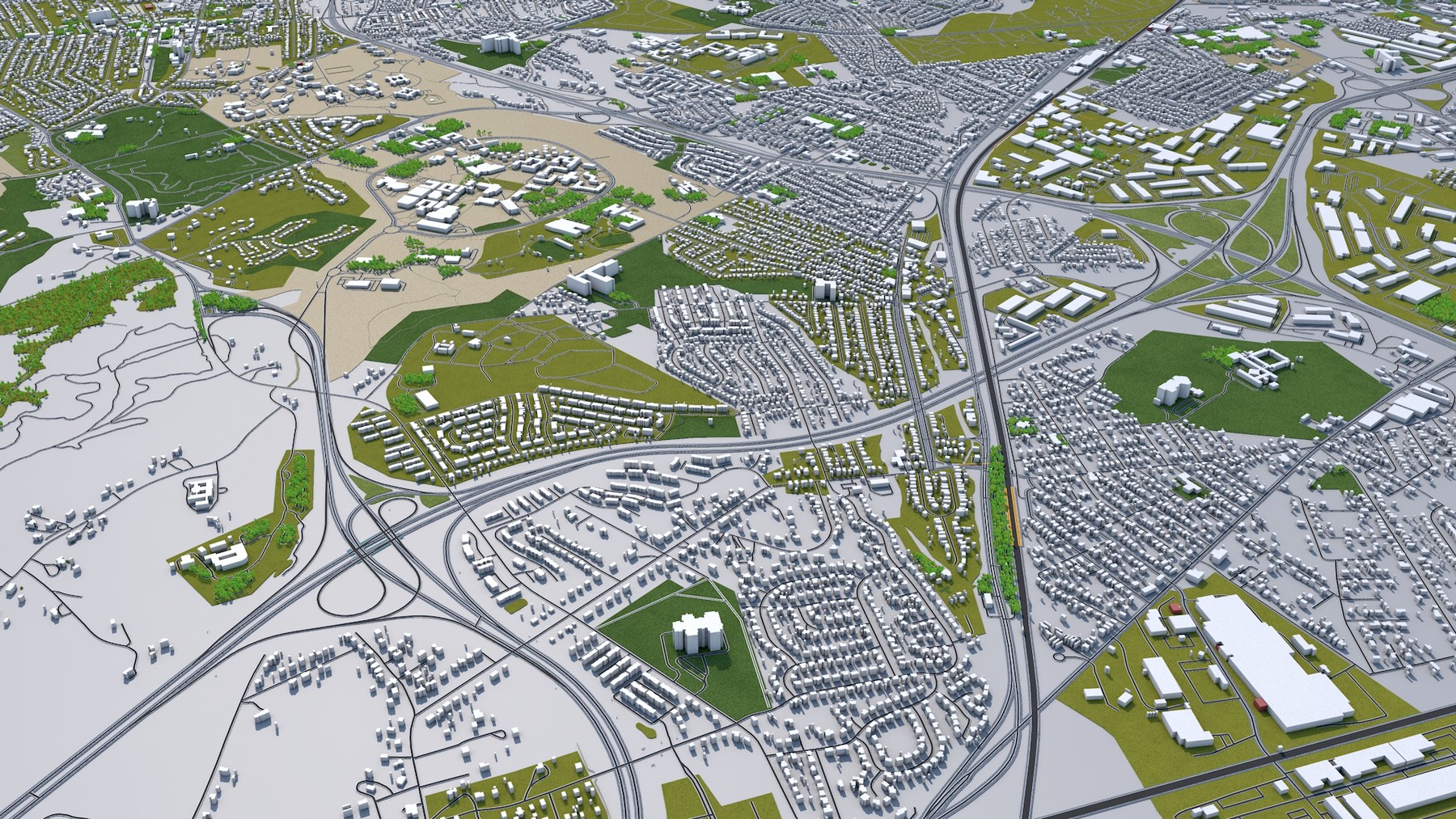 ArtStation Baltimore Maryland City 3D Model Game Assets