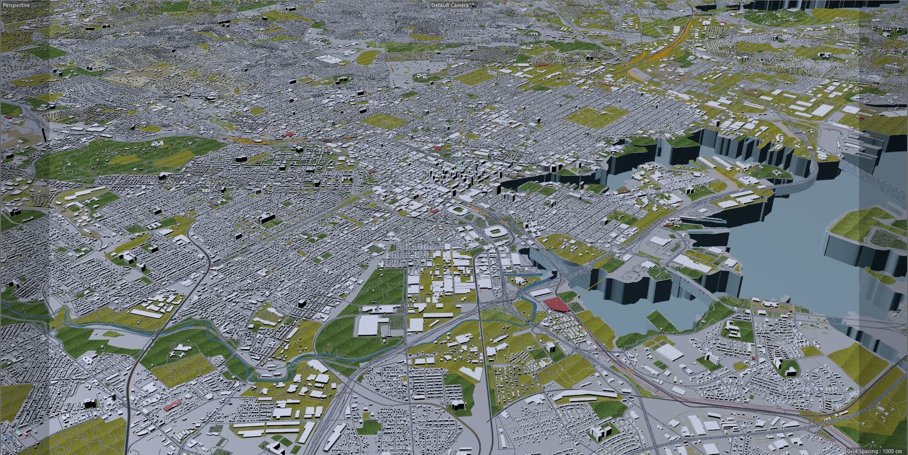 ArtStation Baltimore Maryland City 3D Model Game Assets