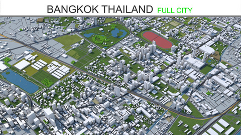 Bangkok Thailand  City 3D Model