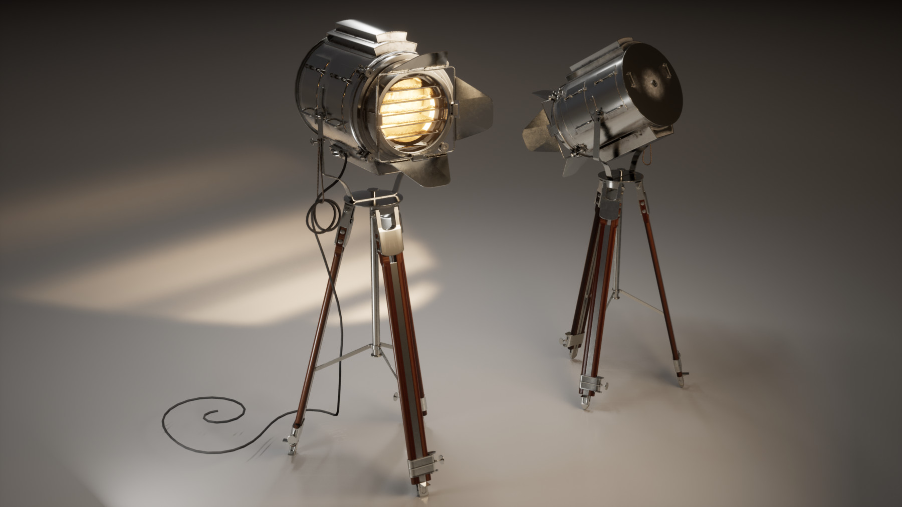 ArtStation Vintage Hollywood Stage Light Blender to Unreal Tutorials