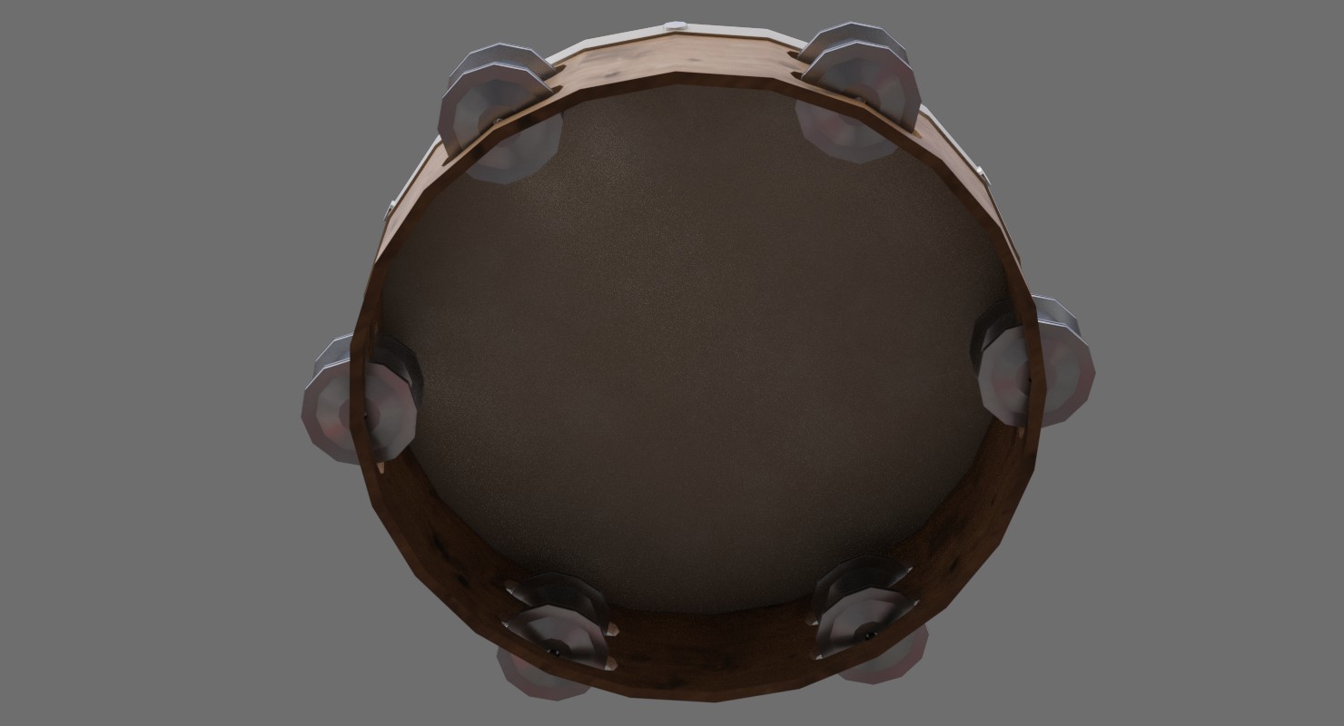 ArtStation Tambourine 1A Game Assets