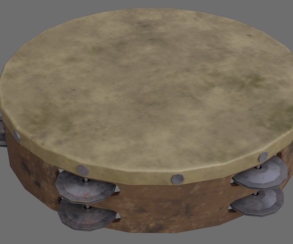 ArtStation Tambourine 1B Game Assets