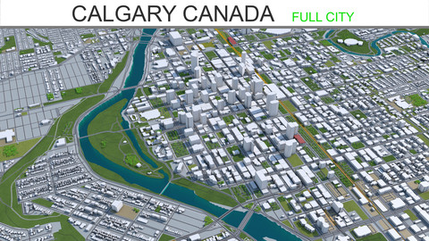 Calgary City  Canada 3D Model