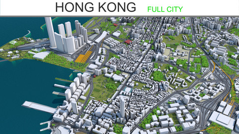 Hong Kong City 3D Model