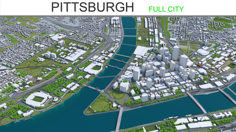 Pittsburgh Pennsylvania City 3D Model