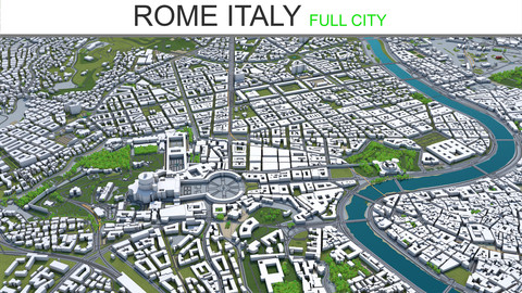 Rome City Italy 3D Model