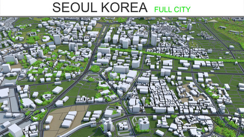 Seoul Korea City 3D Model